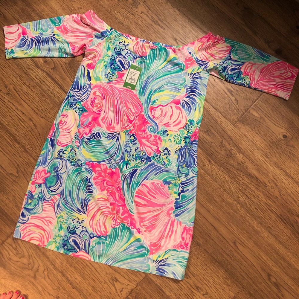 Lilly Pulitzer Beach Please XL dress NWT